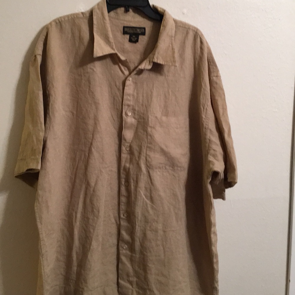 Donald J Trump Men’s Shirt,XXL, 100% Linen
